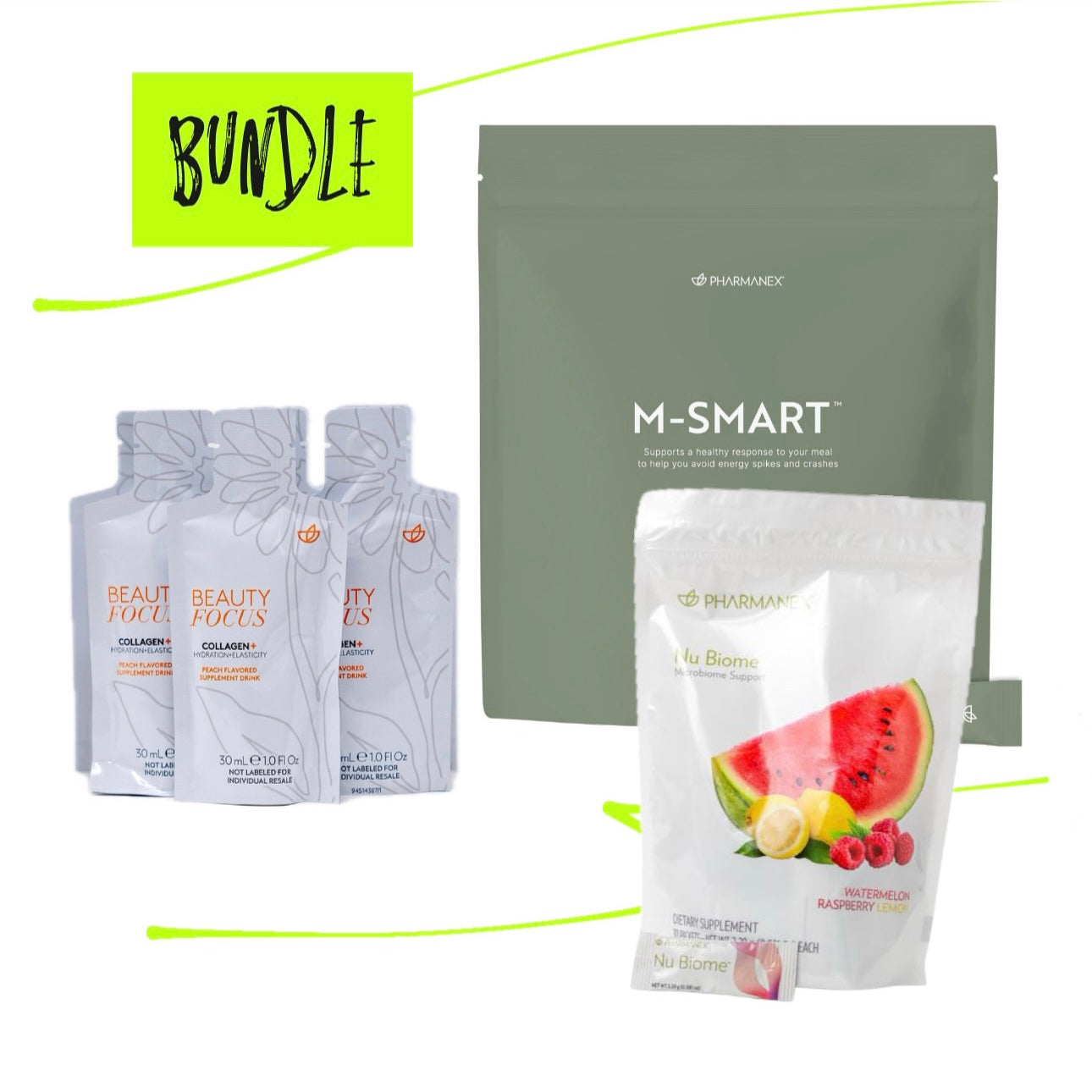 Triple: M-SMART + Nu Biome + Collagen+