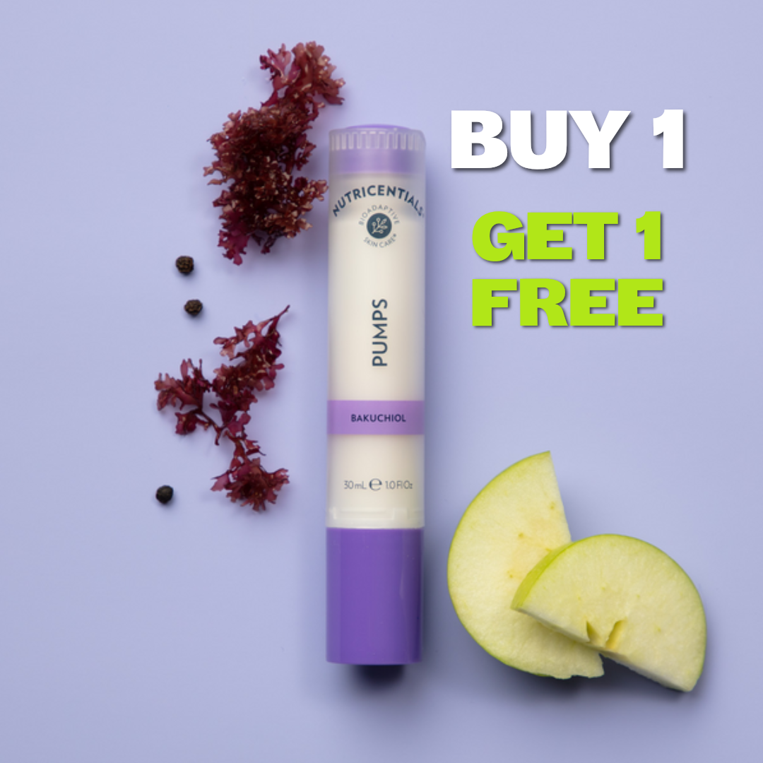 BOGO Nutricentials Pumps Bakuchiol – Plant-Based Retinol Alternative for Radiant Skin