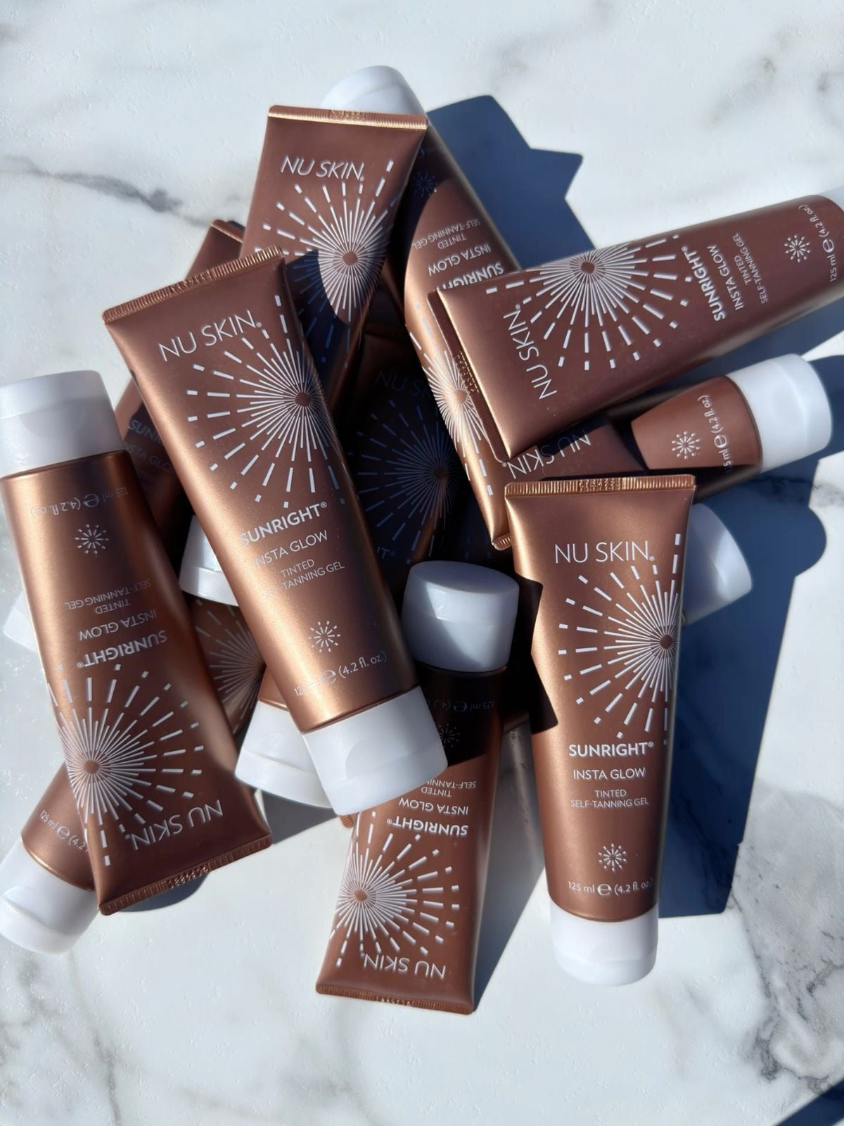 3-pack of Nu Skin Sunright Insta Glow self-tanning lotion