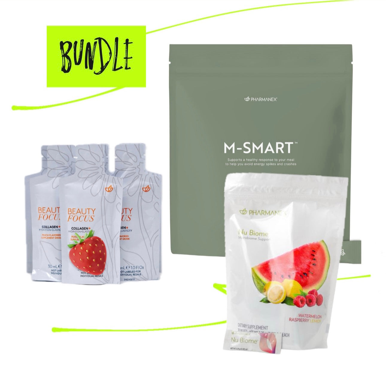 Triple: M-SMART + Nu Biome + Collagen+