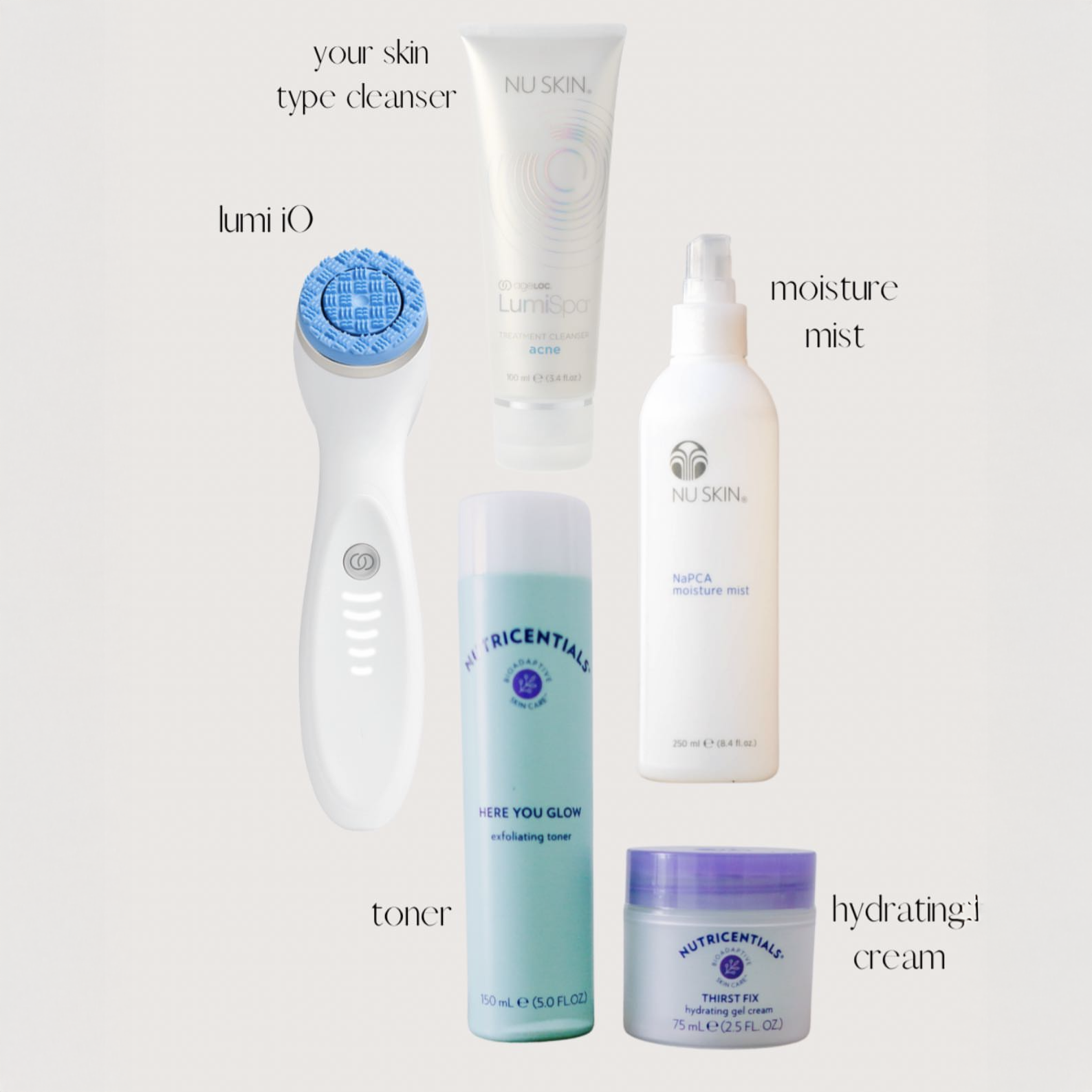 Nu Skin NaPCA Moisture Mist hydrating spray with NaPCA and hyaluronic acid in your routine