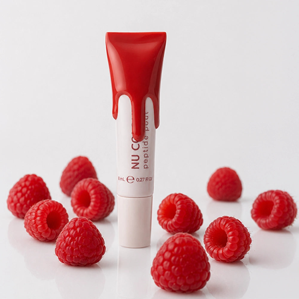 Peptide lip gloss that plumps, defines, and hydrates
