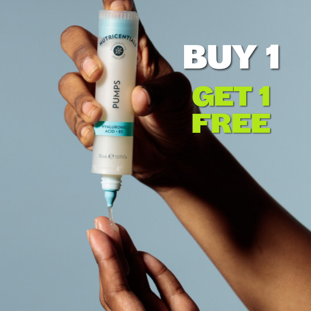 BOGO Nutricentials Pumps Hyaluronic Acid + B5 – 24‑Hour Hydration with Bioadaptive Botanicals