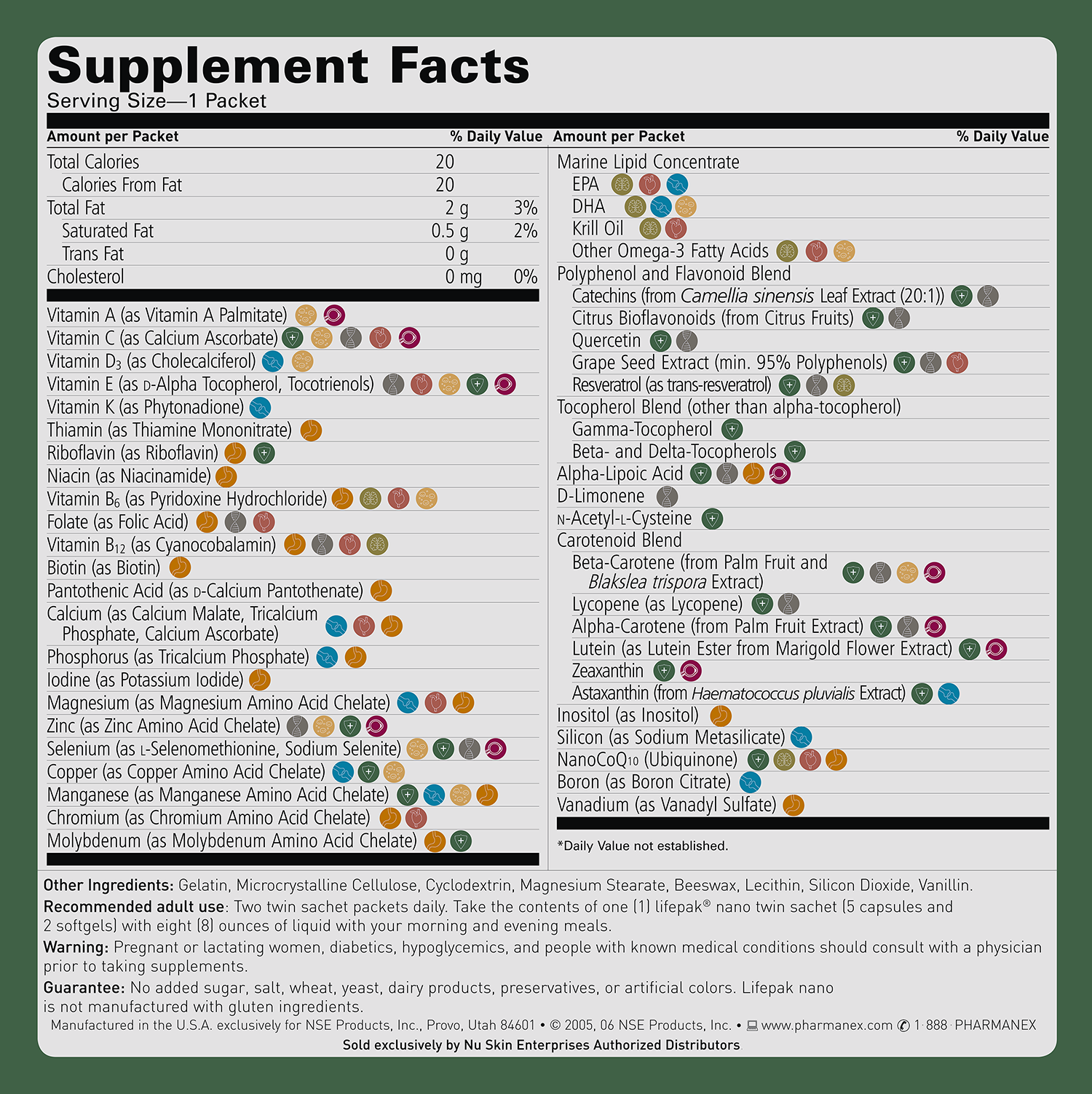 LifePak Nano – Advanced Anti-Aging Nutritional Supplement | Pharmanex