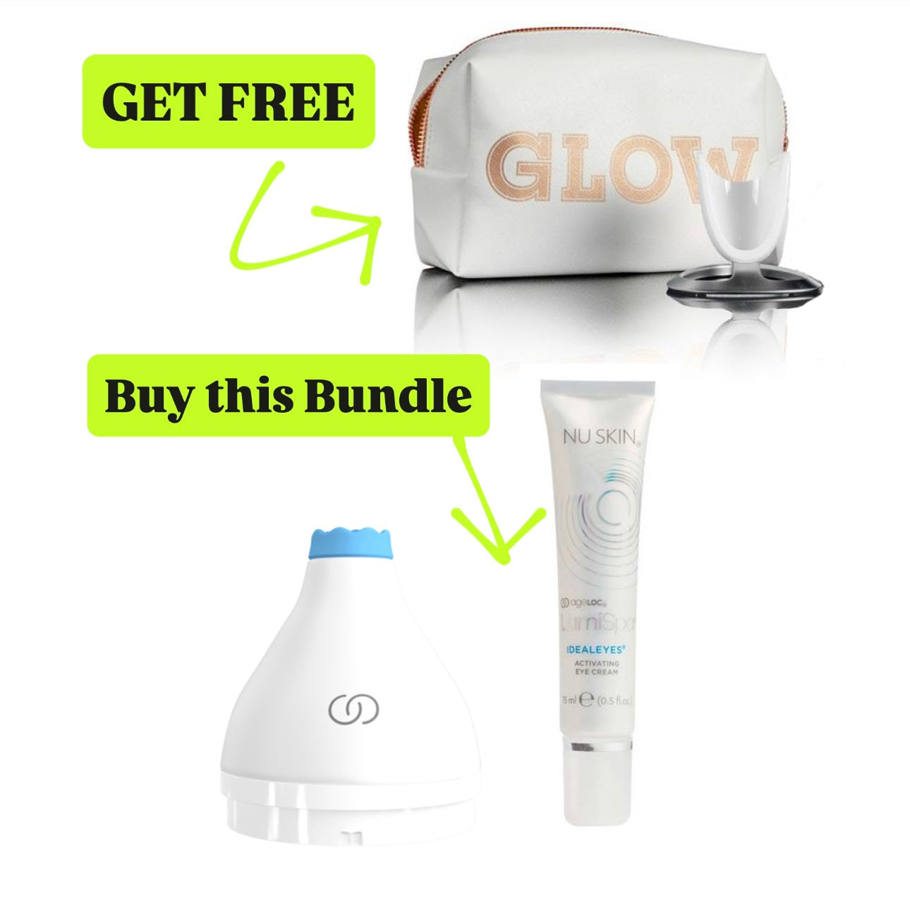 ageLOC LumiSpa Accent & IdealEyes Activating Eye Cream Bundle + Gift