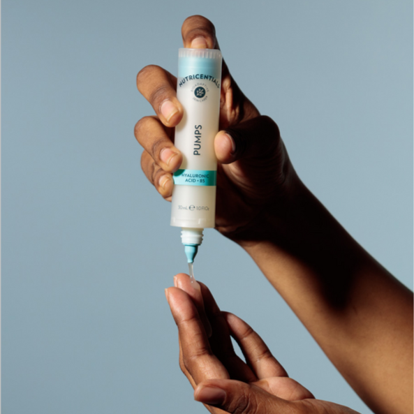BOGO Nutricentials Pumps Hyaluronic Acid + B5 – 24‑Hour Hydration with Bioadaptive Botanicals