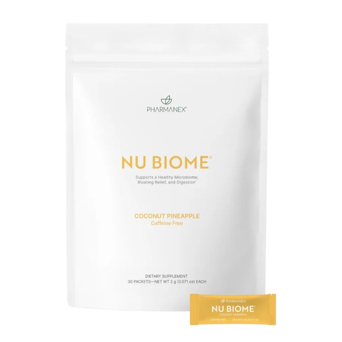 Nu Biome prebiotic and postbiotic coconut flavor imagen