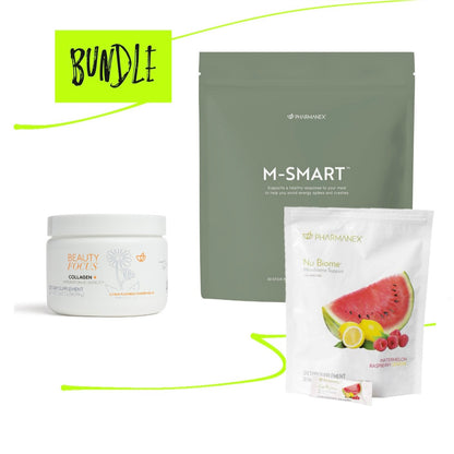 Triple: M-SMART + Nu Biome + Collagen+