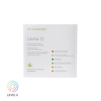 LifePak Nano nutritional supplement by Pharmanex – anti-aging formula with nanotechnology. Paking varied by country