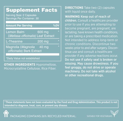 Nu Skin MYND360 Feel Calm – mood and stress support supplement