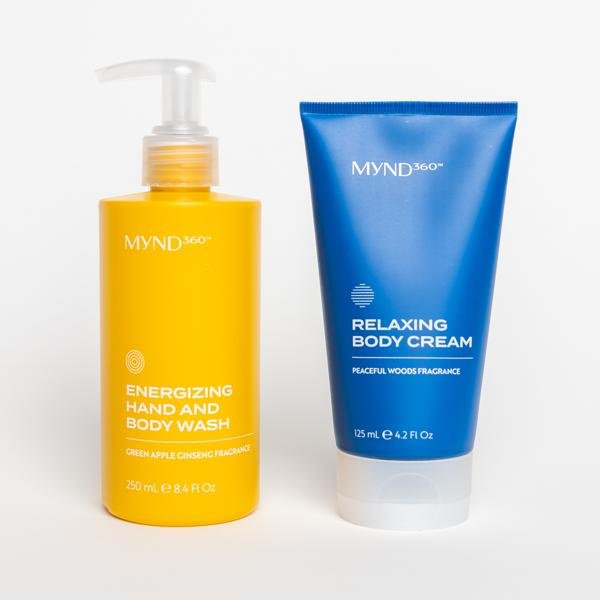 MYND360 Body Duo by Nu Skin – Energizing Wash and Relaxing Cream Set