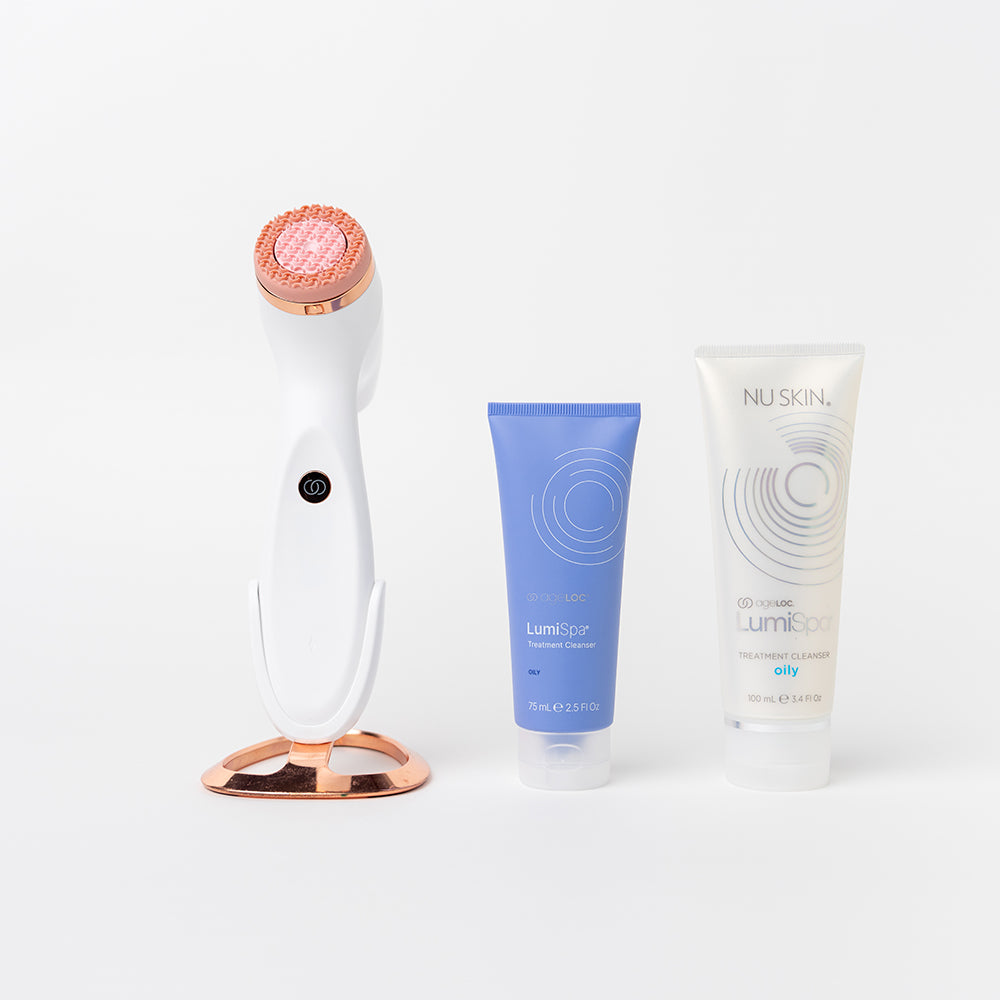 LumiSpa iO Device and Treatment Cleanser Bundle with new Packing