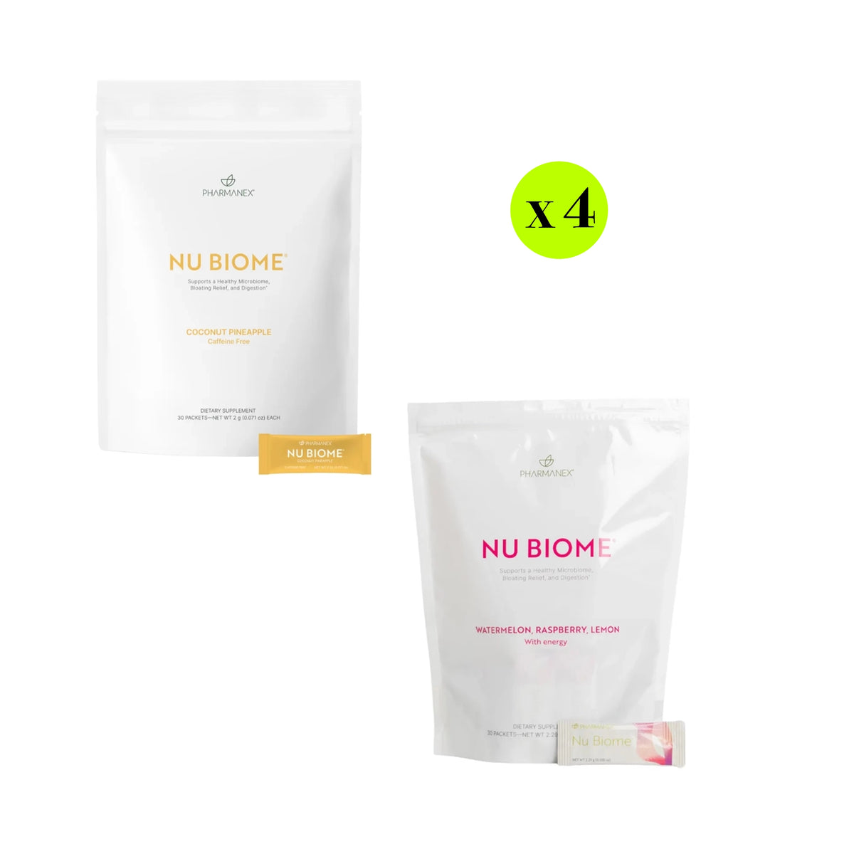 4 Nu Biome prebiotic and postbiotic 