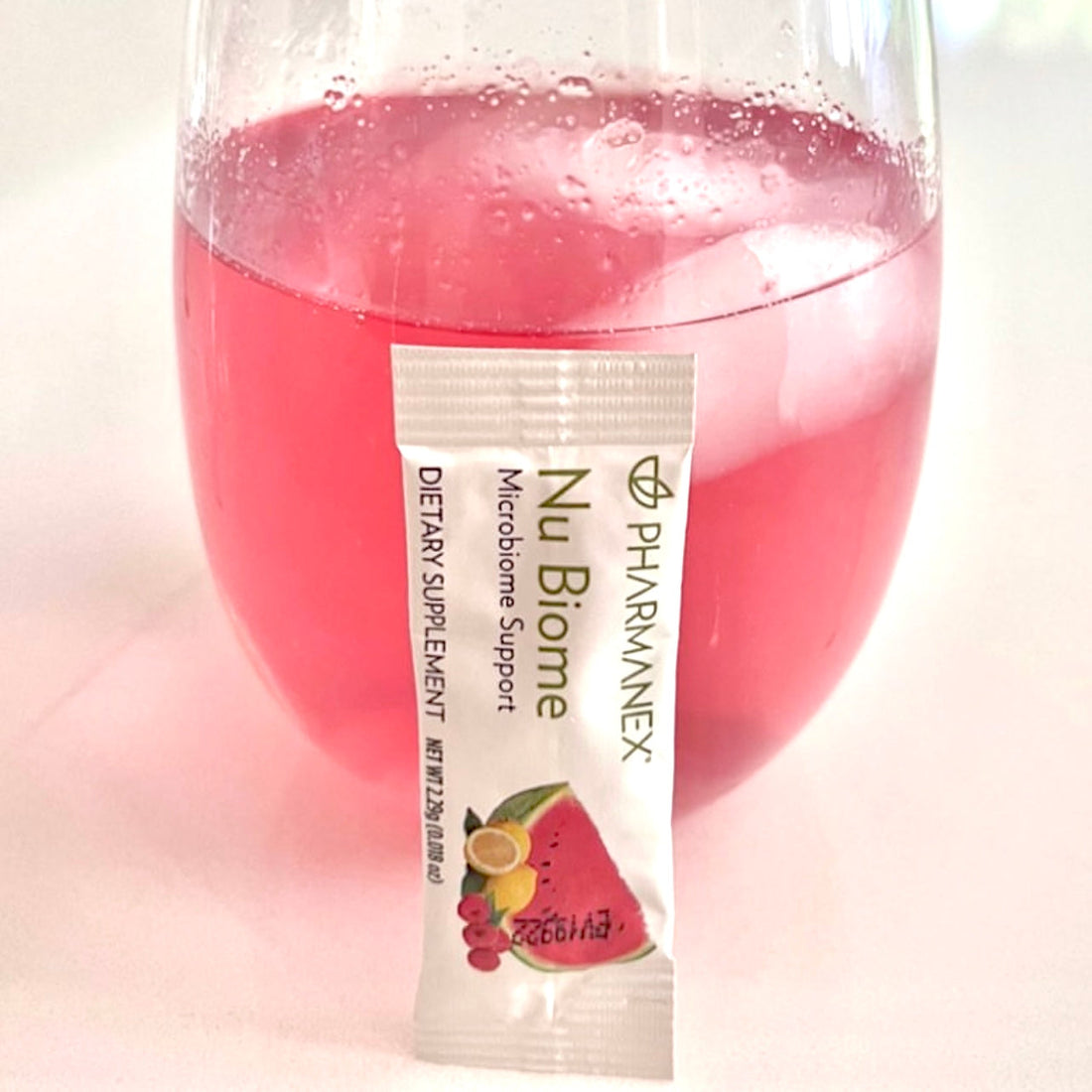 Nu Biome prebiotic and postbiotic minibags