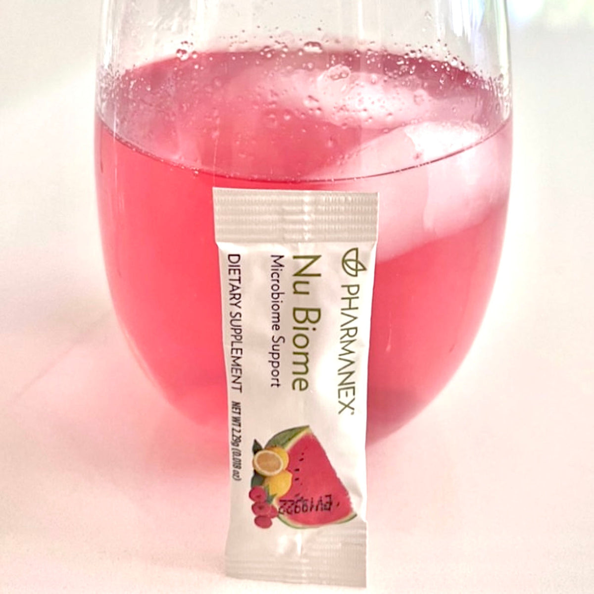 Nu Biome prebiotic and postbiotic minibags