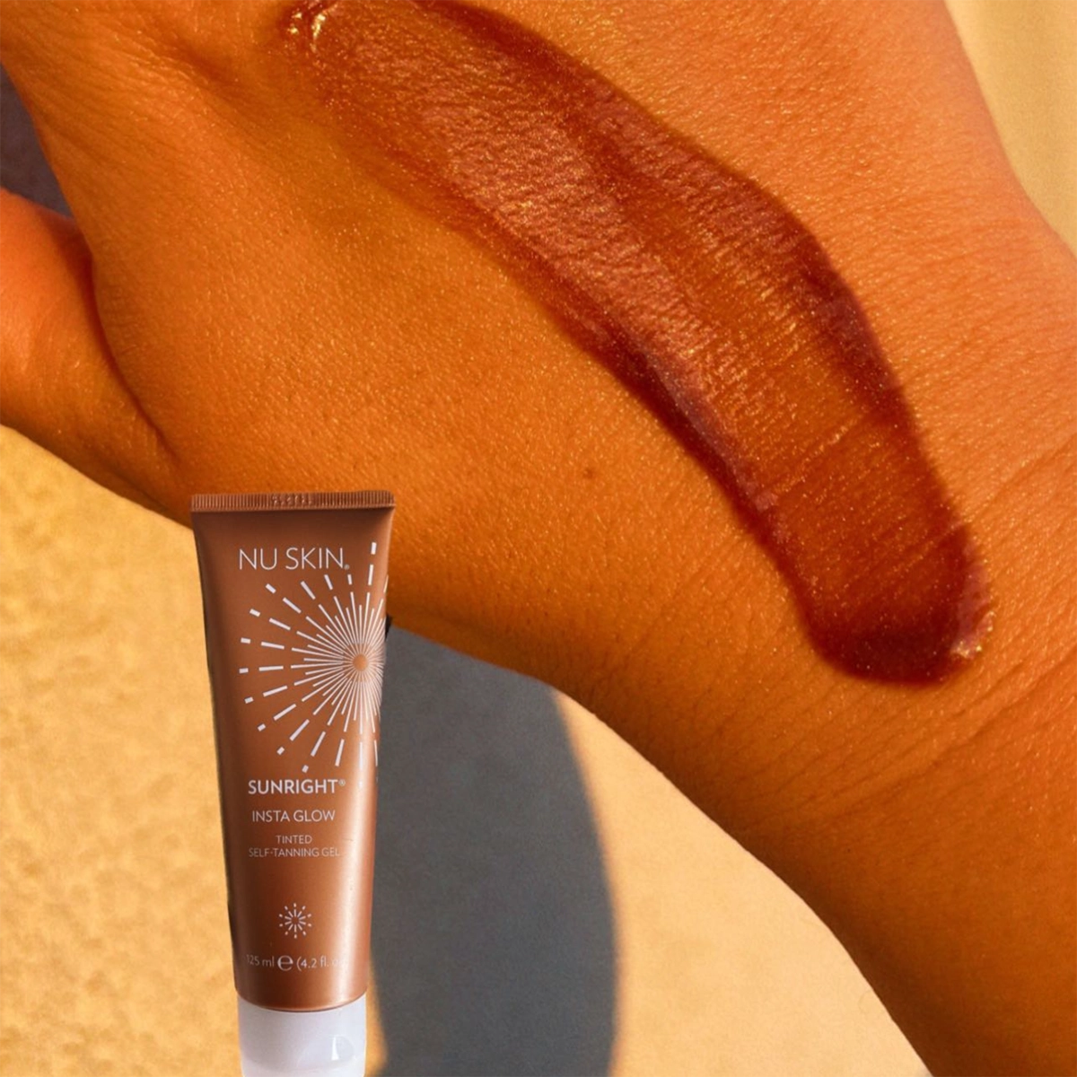 Before and after results using Insta Glow by Nu Skin