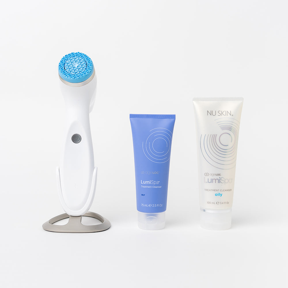 LumiSpa iO Device and Treatment Cleanser with New packing