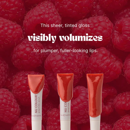 Peptide lip gloss that plumps, defines, and hydrates