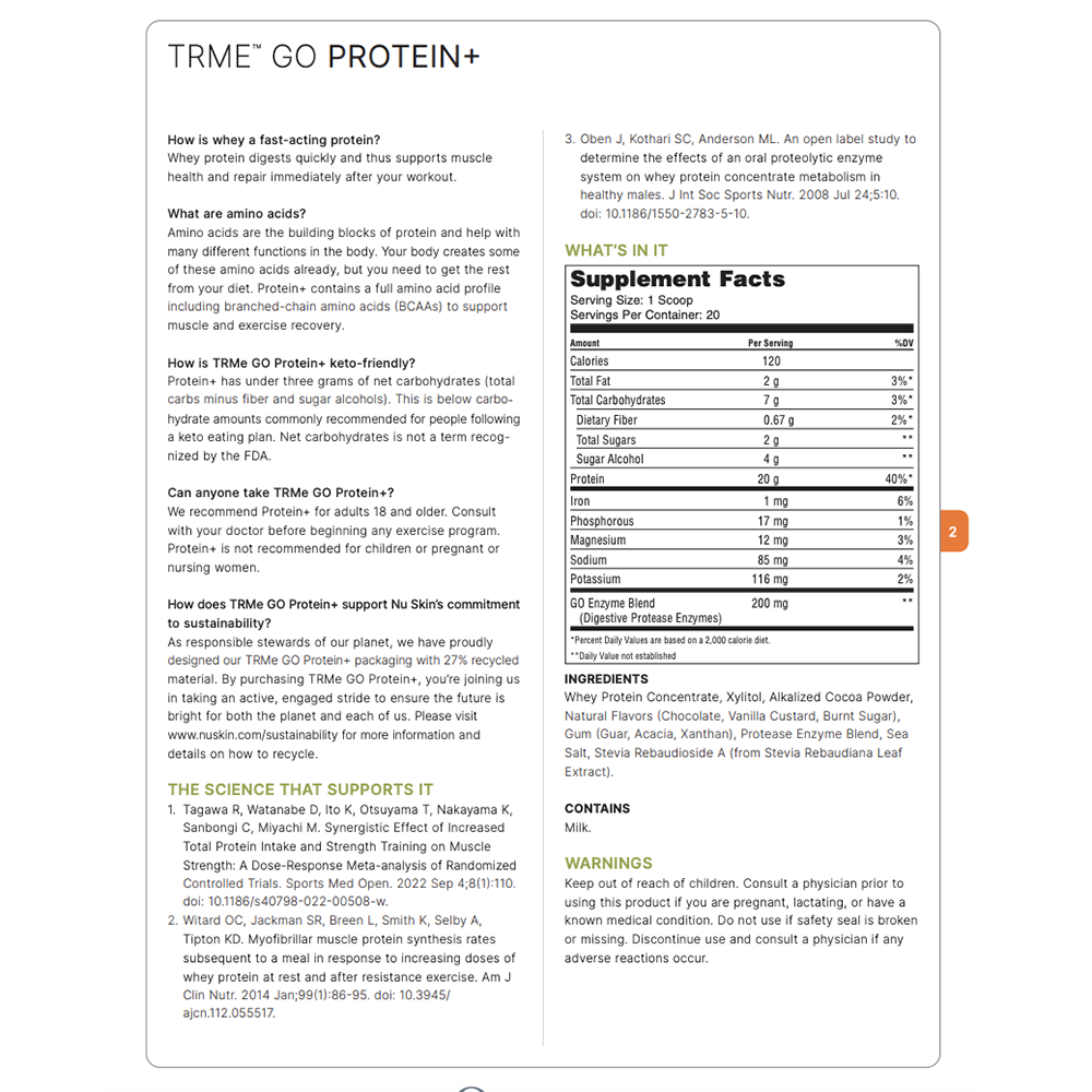 TRMe GO Protein+ Clean Whey Protein with Enzyme Support