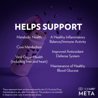 ageLOC Meta supplement facts and Benefits