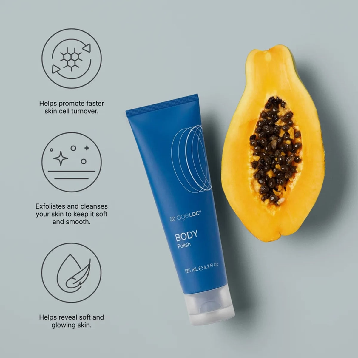 Creamy texture of ageLOC Dermatic Effects Body Lotion Benefits
