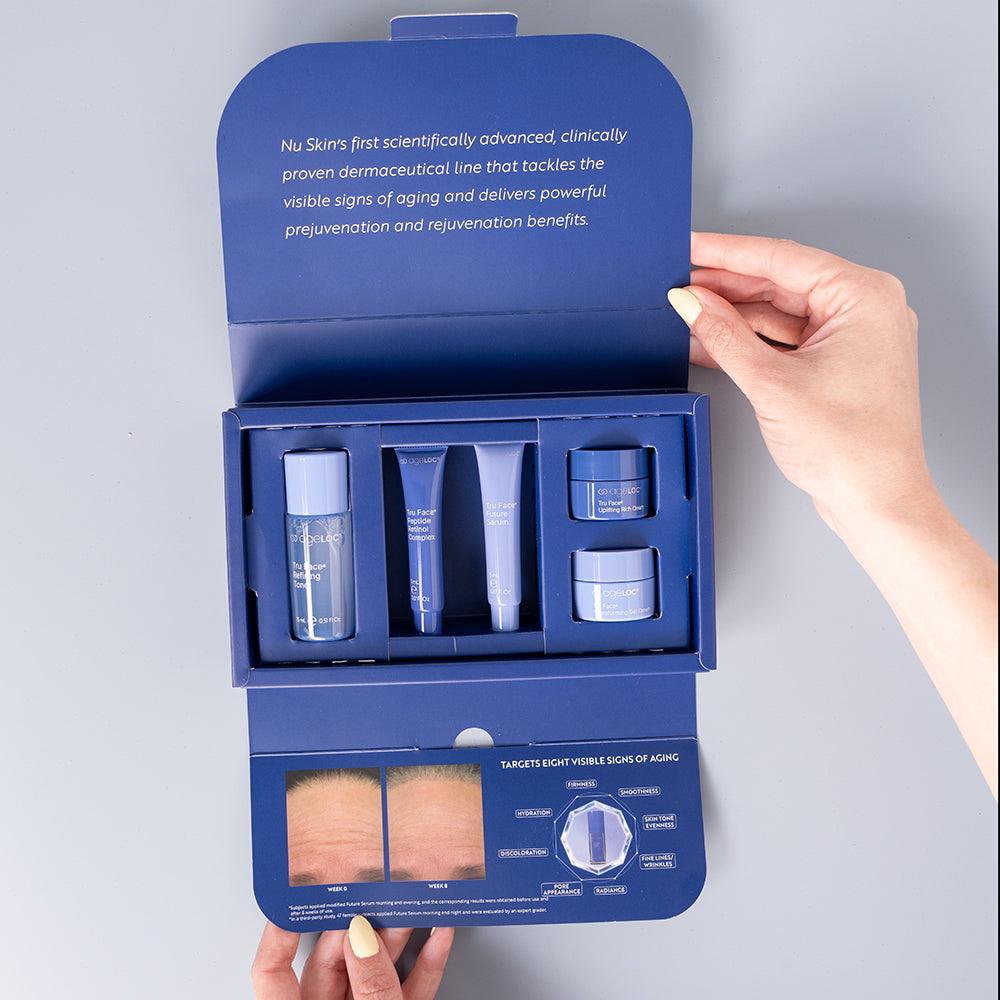 Travel-size ageLOC Tru Face skincare set