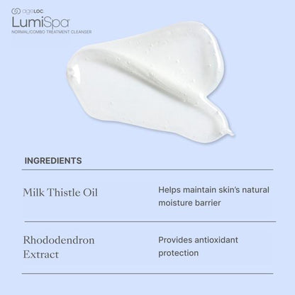 Nu Skin ageLOC LumiSpa Treatment Cleanser Normal/Combo Ingredients 