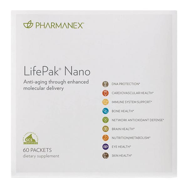 LifePak Nano nutritional supplement by Pharmanex – anti-aging formula with nanotechnology.