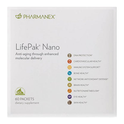 LifePak Nano nutritional supplement by Pharmanex – anti-aging formula with nanotechnology.